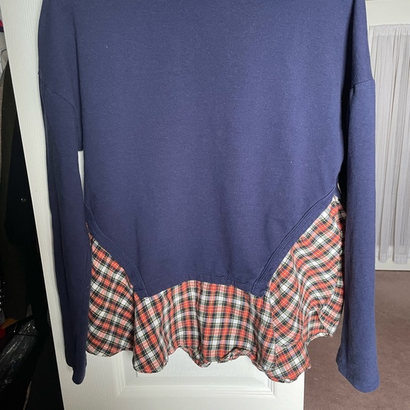 Anthropologie Everleigh mock layered sweatshirt - Picture 3 of 4